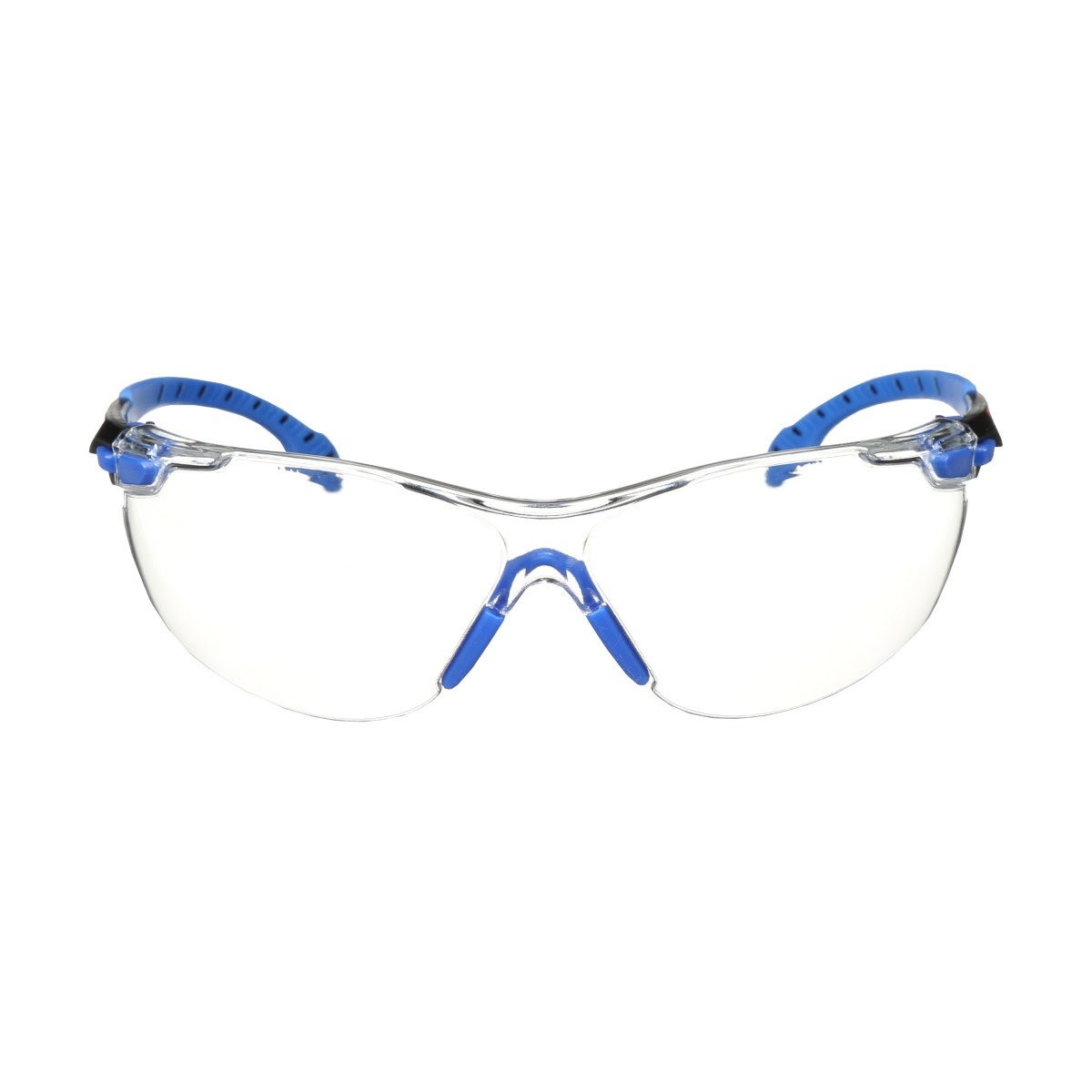 3M S1101SGAF Solus Safety Glasses, 1000 Series, Clear Lens, Blue/Black Frame, ANSI Z87 Impact Rated, Scotchgard Anti-Fog (7100079183) - (20Pack) - 3