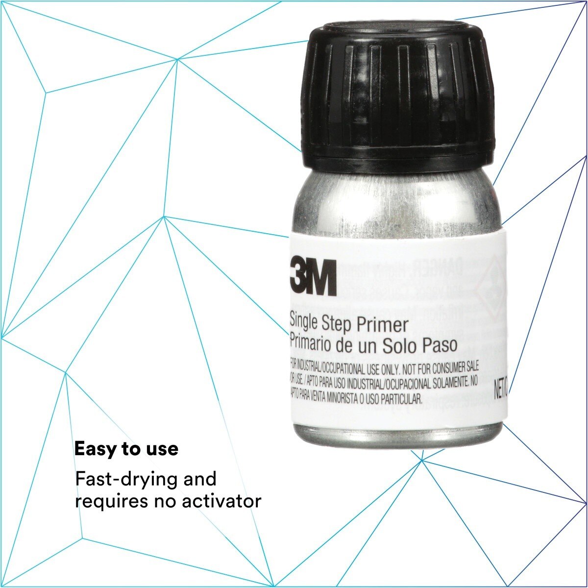 3M 08682 Single Step Primer Black One-Part Urethane UV Resistant 30 mL 1.01 fl oz (08682) (7100079772) - (6Pack) - 6