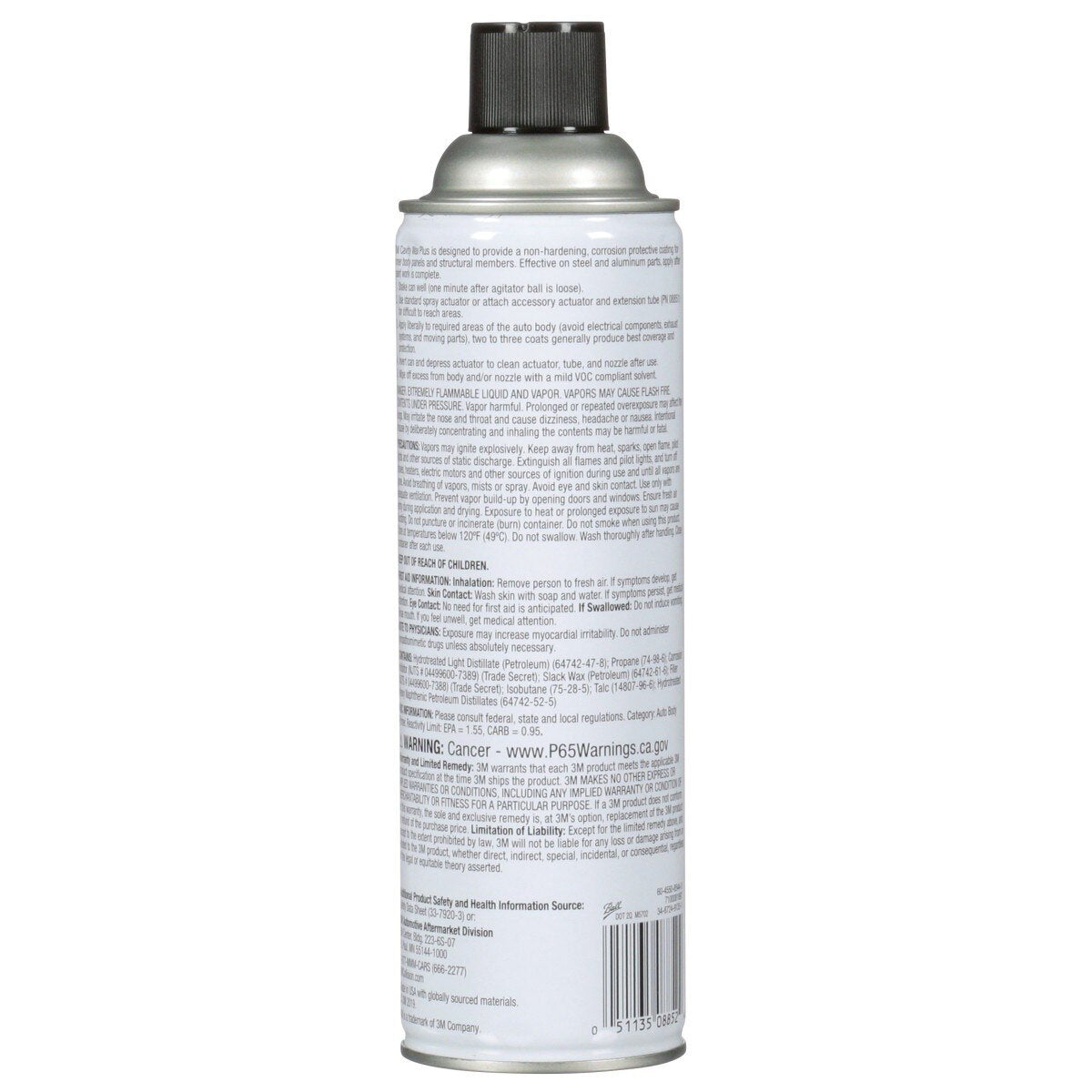 3M 08852 Cavity Wax Plus Aerosol, 18 fl oz, Self-Healing Corrosion Protection (7100081897) - (4Pack) - 4