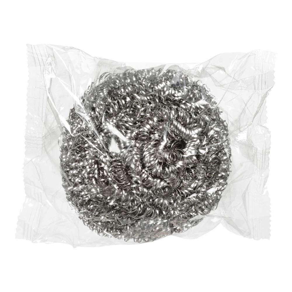 3M 84 Scotch-Brite Stainless Steel Scrubber , heavy-duty metal scrub ball for pots, pans and grills (7100083743) - (12Pack) - 4