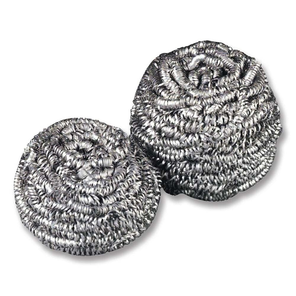 3M 84 Scotch-Brite Stainless Steel Scrubber , heavy-duty metal scrub ball for pots, pans and grills (7100083743) - 5