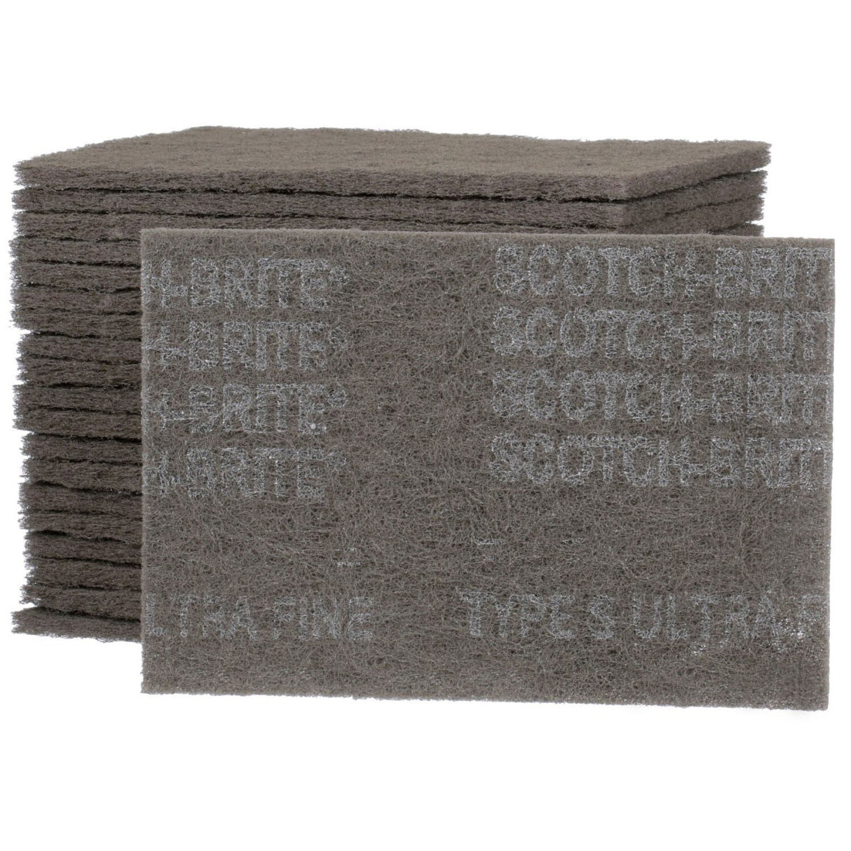 3M HP-HP 7448 Scotch-Brite Ultra Fine Hand Pad, SiC, Gray, 6 in x 9 in (7100089226) (60 Pack) - 4
