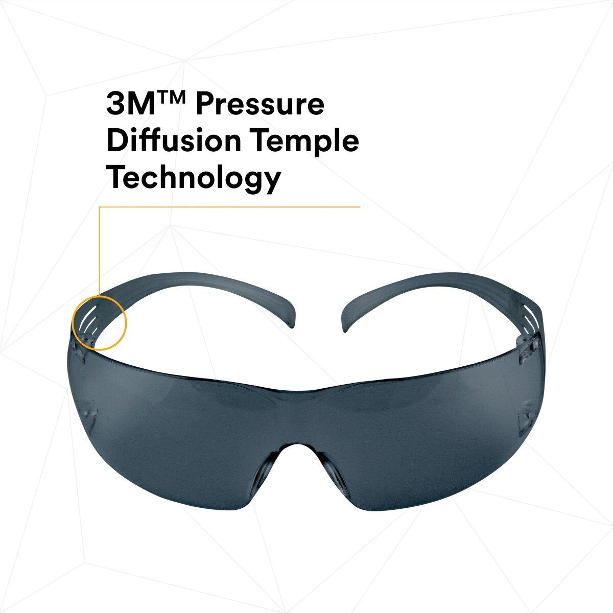3M SF202AFP SecureFit Safety Glasses, Anti-Fog Plus Anti-Scratch, Gray Lens, Gray Frame (7100090616) (400 Pack) - 9