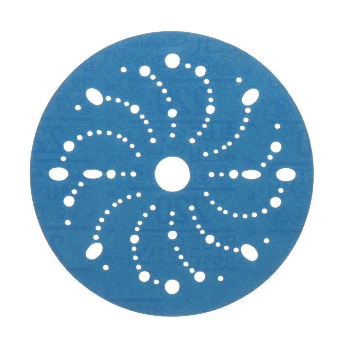 3M 321U 36177 Hookit Blue Abrasive Disc Multi-hole 220 Grit Blue 6 in (7100091095) (200 Pack)