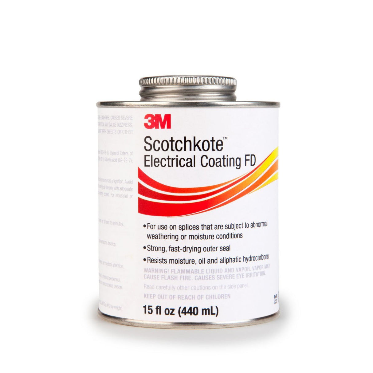 3M Scotchkote Electrical Coating FD, Fast-Drying Liquid Flexible Sealant and Bonding Agent, Self-Contained Applicator, 15 fl oz Can (SCOTCHKOTE FD) (7100095977) - (10Pack)