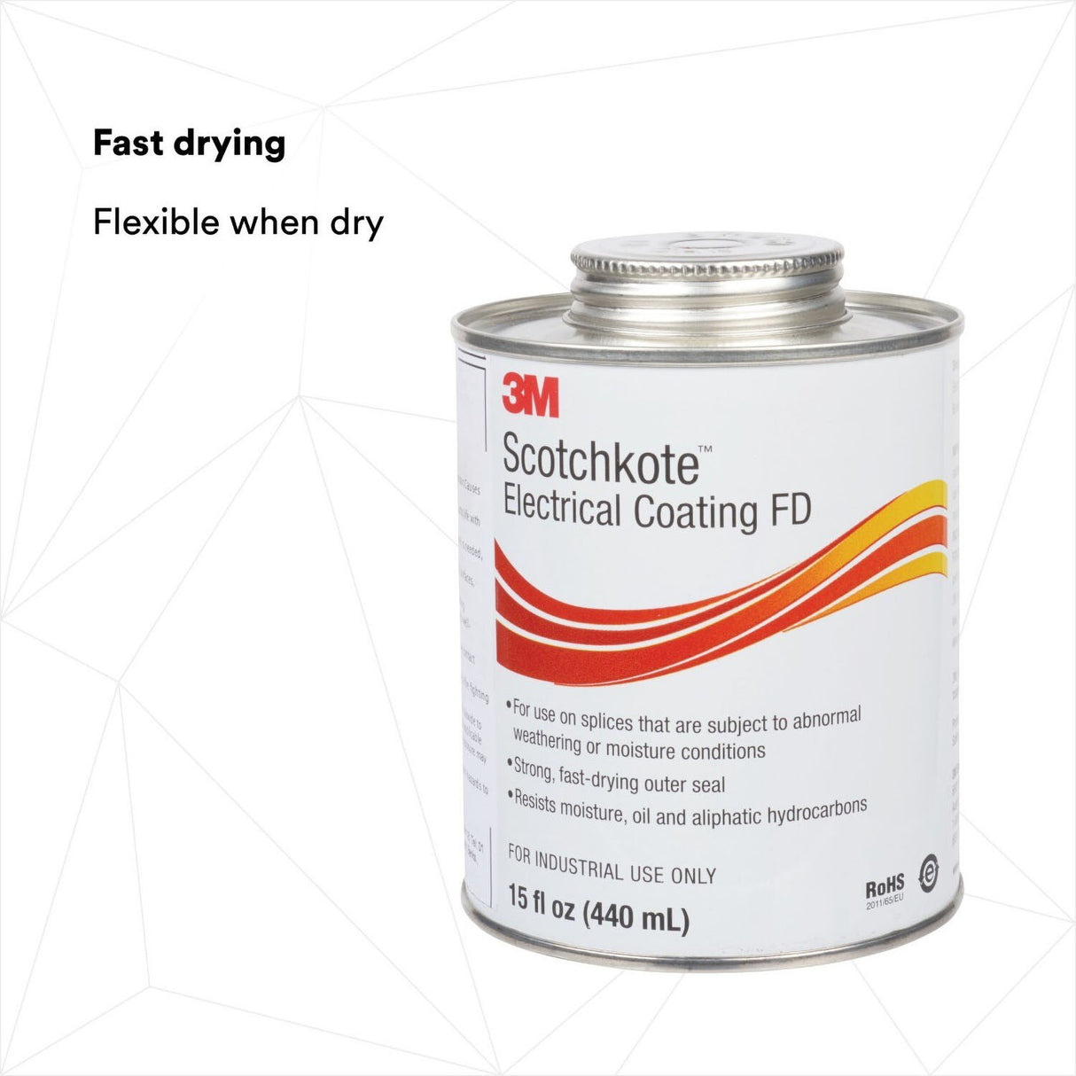 3M Scotchkote Electrical Coating FD, Fast-Drying Liquid Flexible Sealant and Bonding Agent, Self-Contained Applicator, 15 fl oz Can (SCOTCHKOTE FD) (7100095977) - (10Pack) - 2