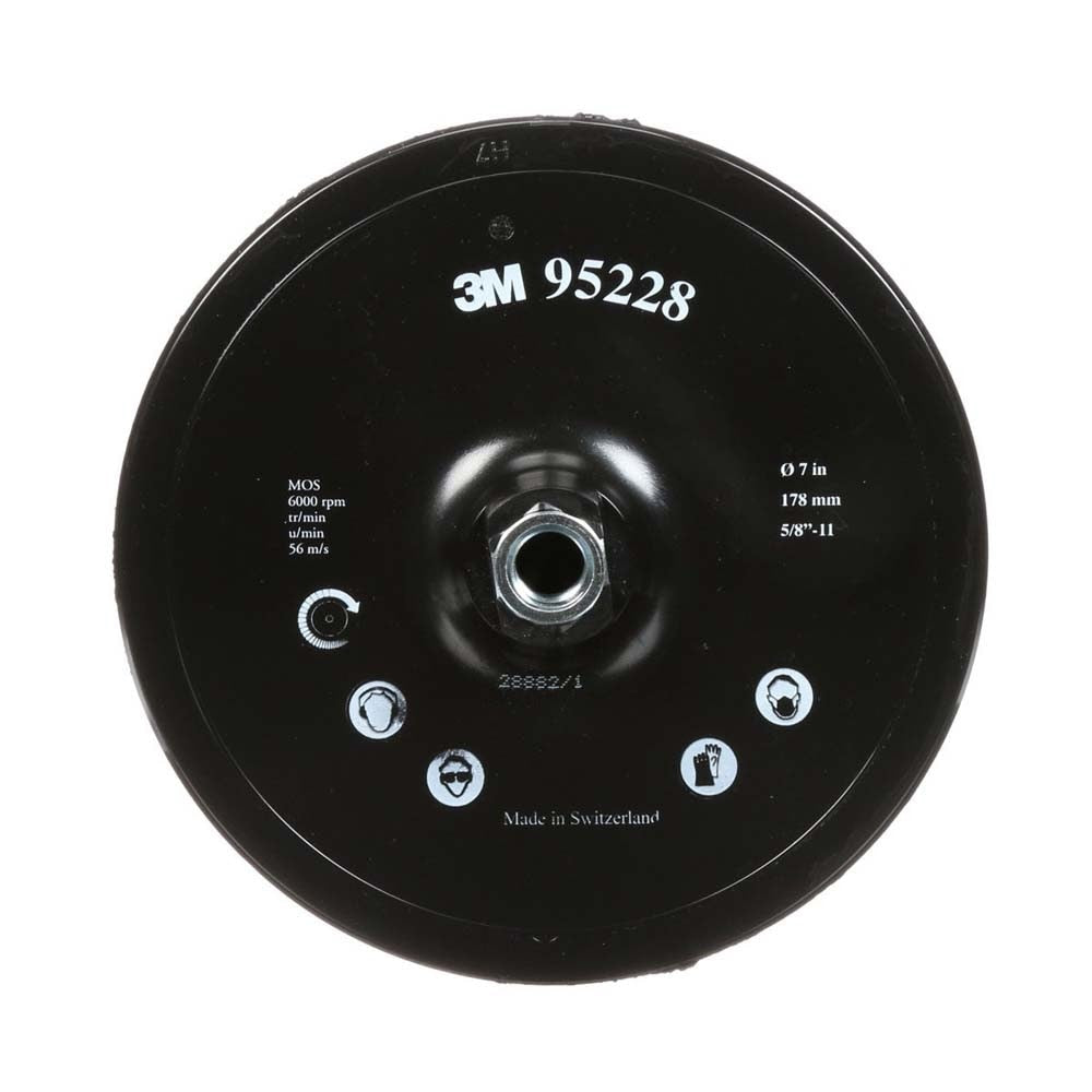 3M 28888 917CP Hook and Loop Disc Pad Holder , 7 in x 7/8 in Center Post 5/8-11 Internal (7100101200) - (10Pack)