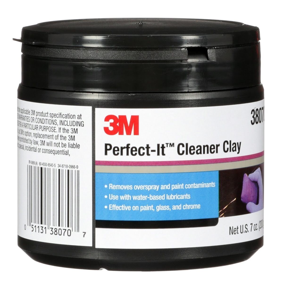 3M Perfect-It Cleaner Clay, 200 g, 1 bar per bottle (38070) (7100105087) - (6Pack) - 3