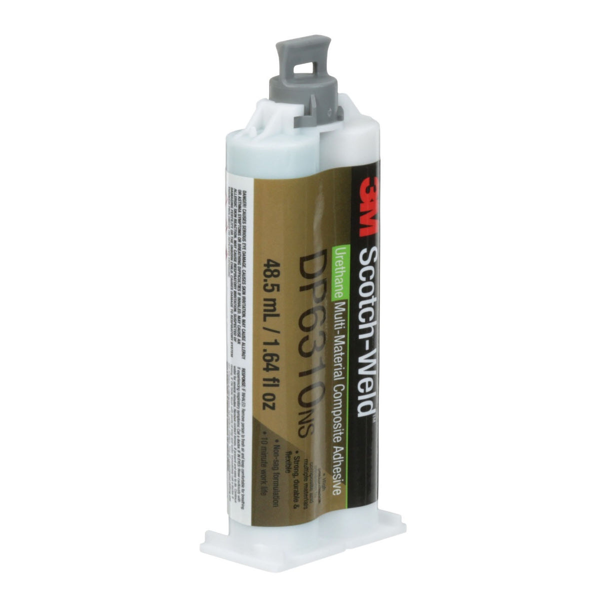 3M DP6310NS Multi-Material Composite Urethane Adhesive, Green, 48.5 mL Duo-Pak (7100109829) - (12Pack) - 3