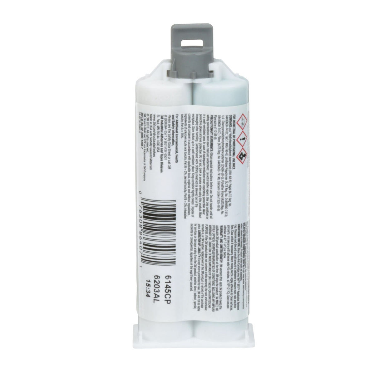 3M DP6310NS Multi-Material Composite Urethane Adhesive, Green, 48.5 mL Duo-Pak (7100109829) - (12Pack) - 4