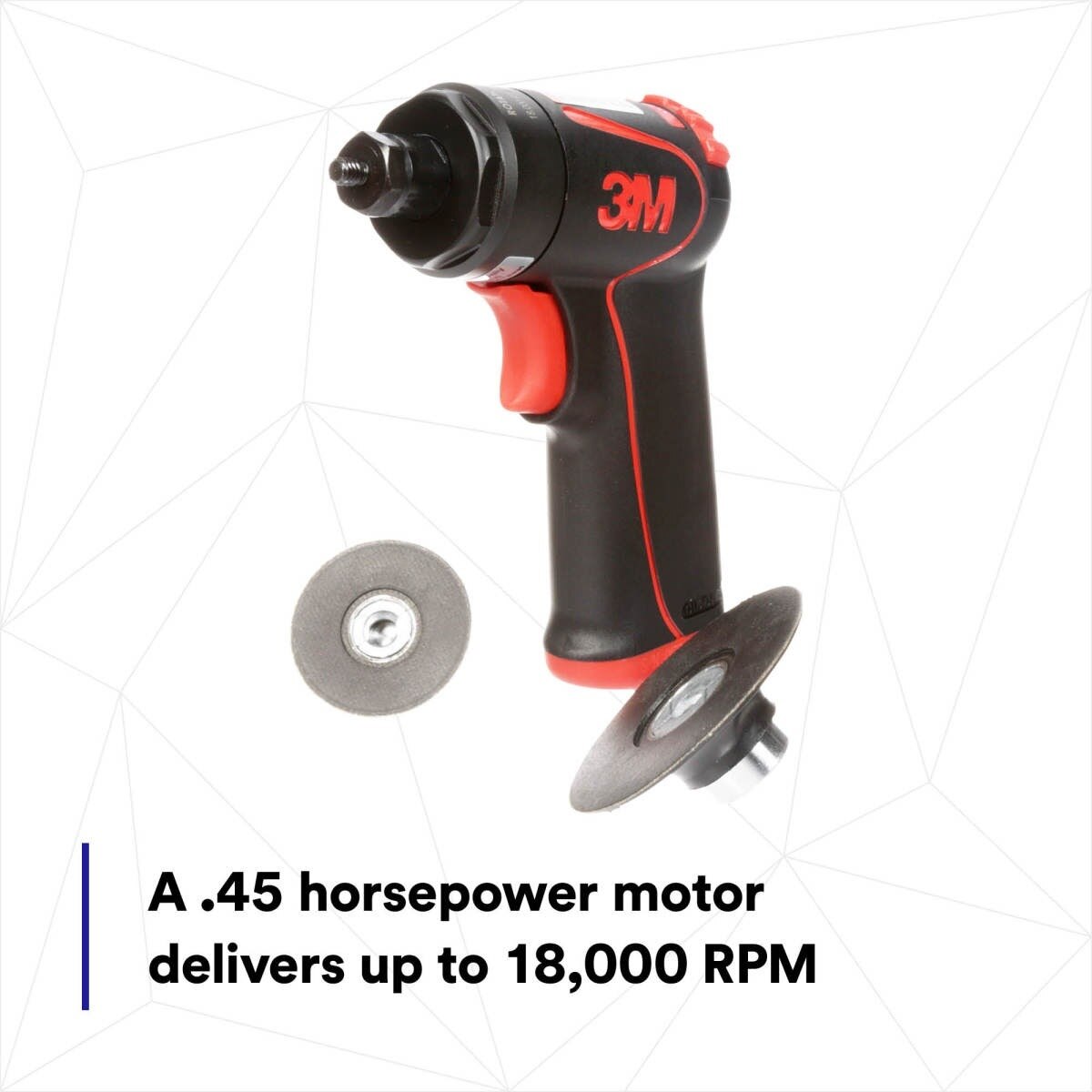 3M 33577 Pistol Grip Disc Sanders for Body Repair, 50 mm and 75 mm, 18,000 Max RPM (7100110951) - 9