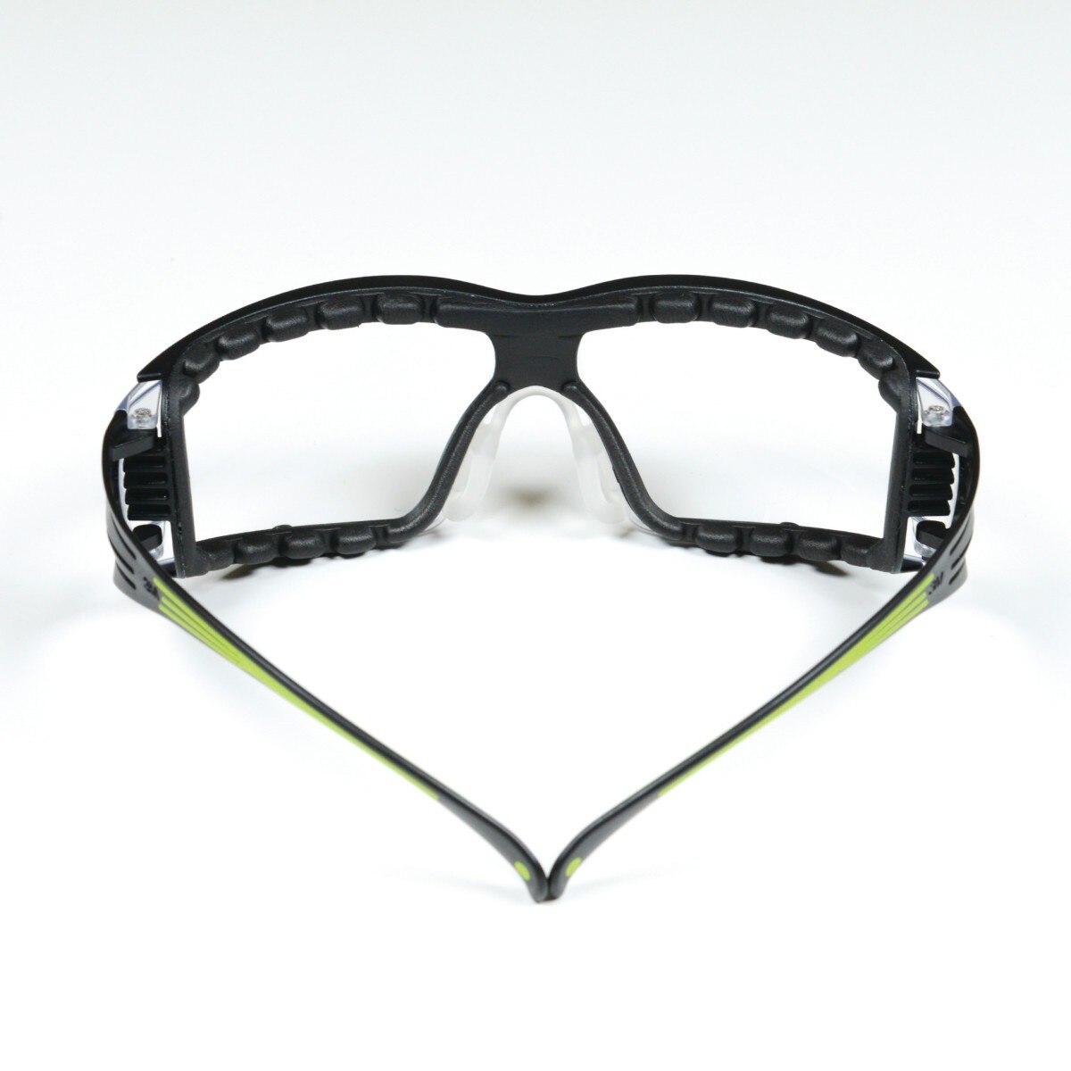 3M SF401AF-FM SecureFit 400 Safety Glasses, Clear Anti-Fog Anti-Scratch Polycarbonate Lens, Green/Black Frame, Foam Gasket, Z87 UV Protection (7100112131) (1 Pair) - (20Pack) - 8