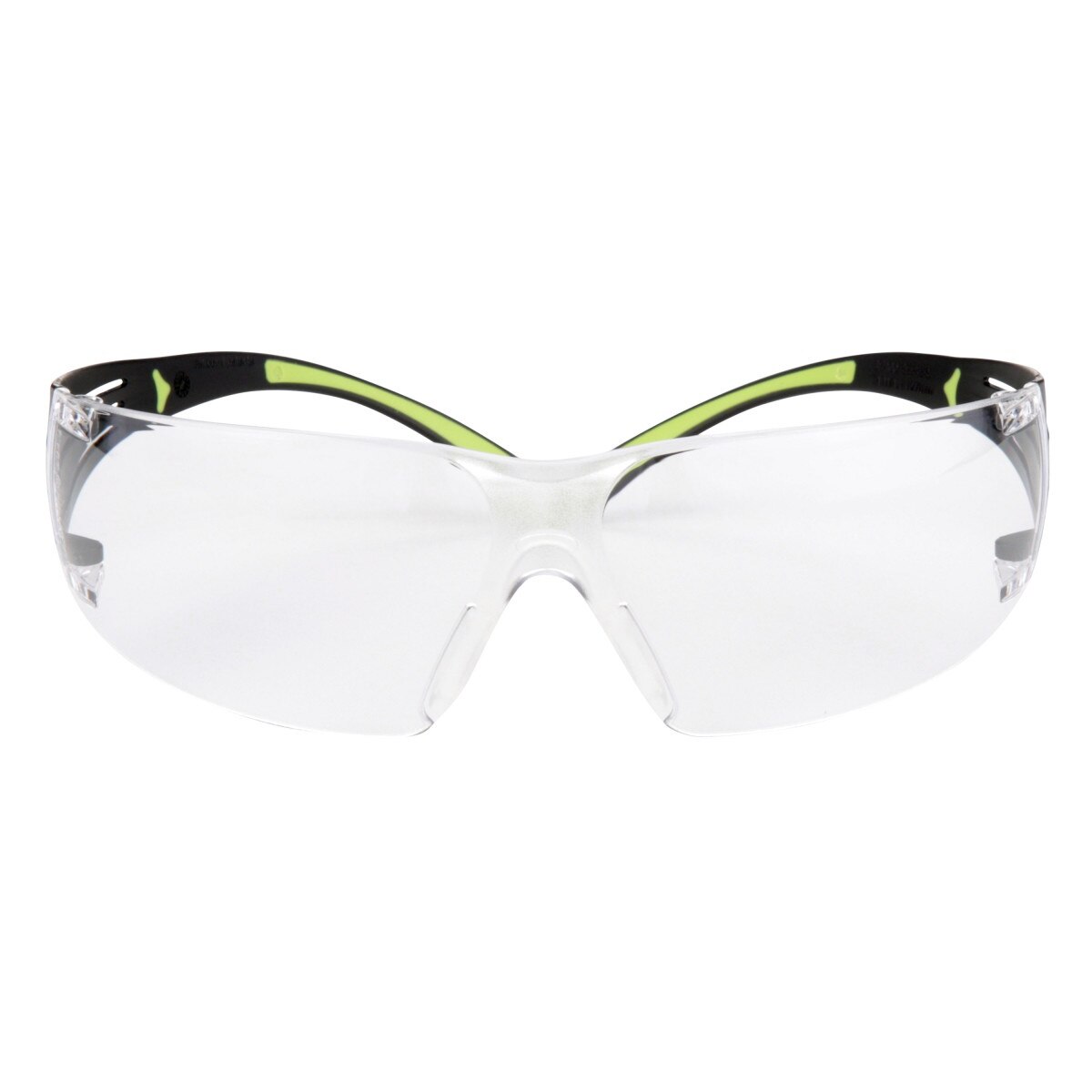 3M SF401AF SecureFit Safety Glasses, 400 Series, Clear Lens, Anti-Fog Anti-Scratch, Green/Black Frame, Polycarbonate, ANSI Z87, UV Protection (7100112435) - (20Pack)