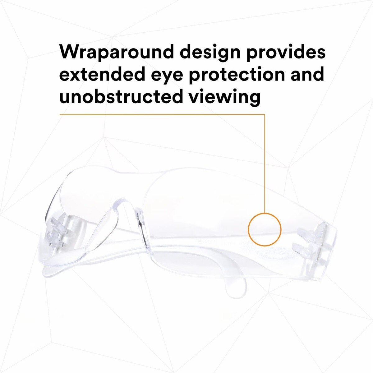 3M 11228-00000-100 11228 Virtua Safety Glasses, Clear Lens, Clear Frame, Uncoated, ANSI Z87, Unisex (7100114652) (10000 Pack) - 3