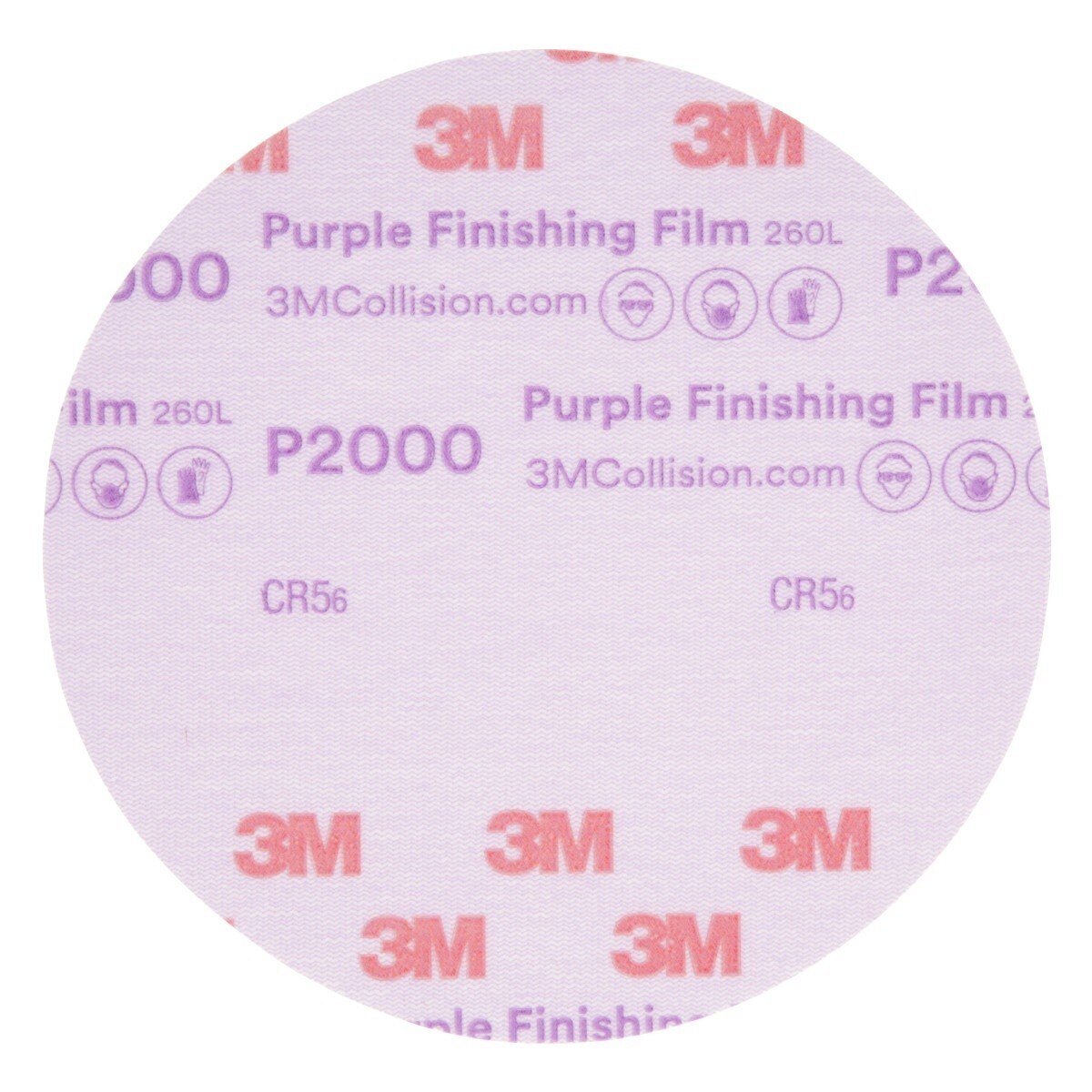3M 260L 30666 Hookit Purple Finishing Film Abrasive Disc, P2000, Purple, 6 in (7100122798) (200 Pack) - 10