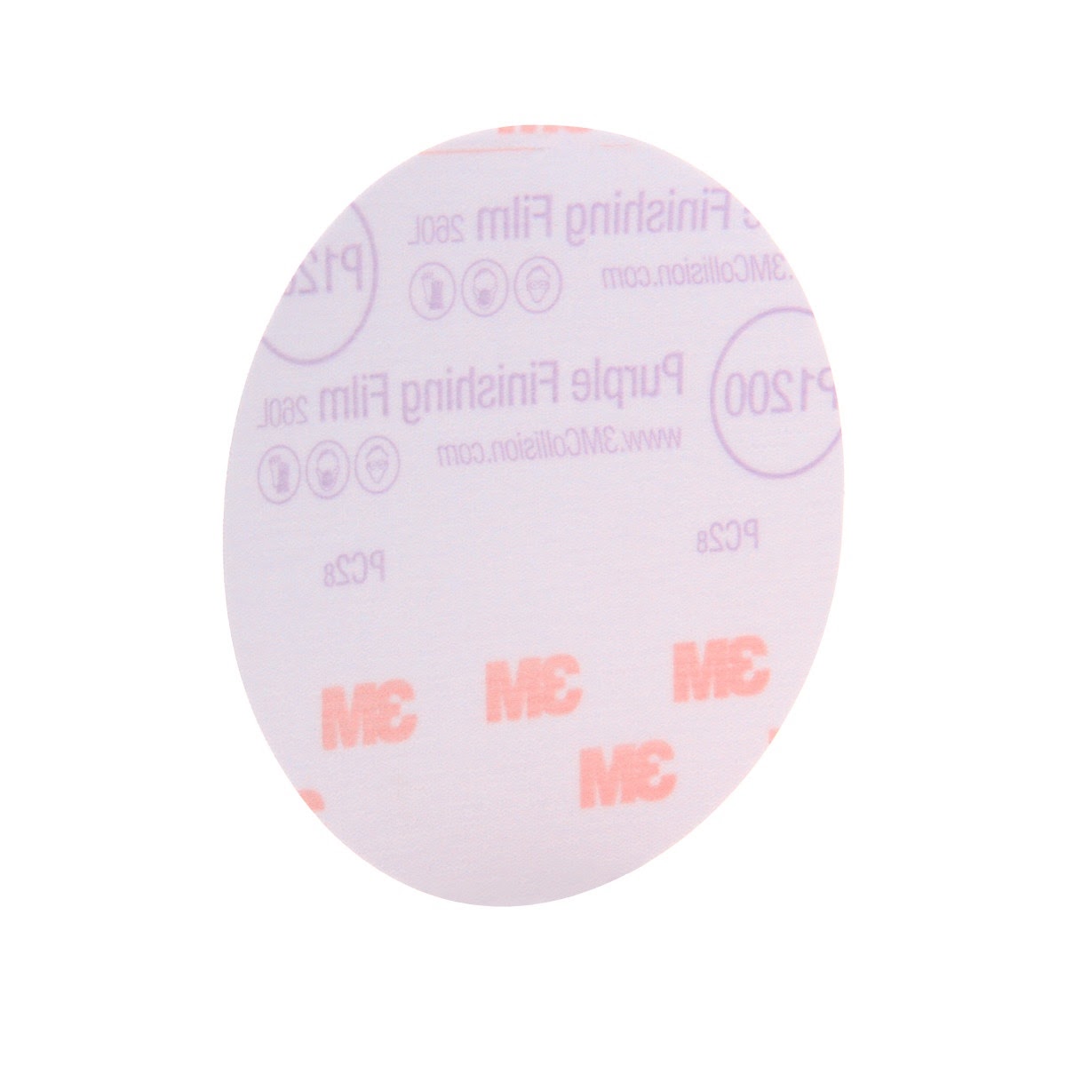 3M 260L 30568 Hookit Purple Finishing Film Abrasive Disc, 5 in, P1200 (7100122805) (200 Pack) - 3