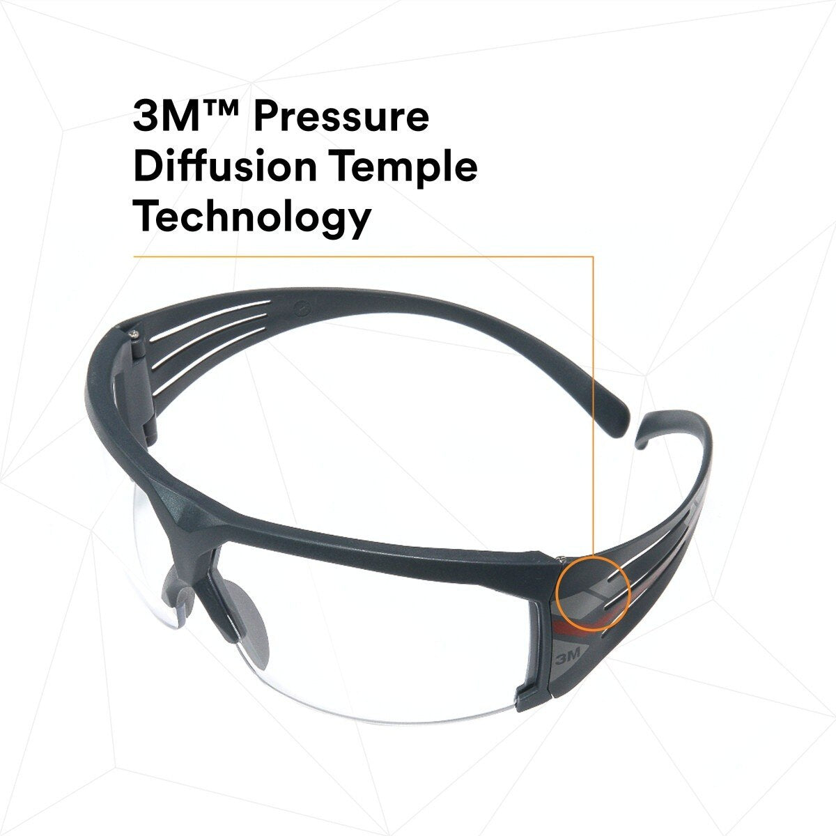 3M SF601SGAF SecureFit 600 Safety Glasses, ANSI Z87, Scotchgard Anti-Fog Clear Lens, Black Frame (7100128689) - (20Pack) - 3