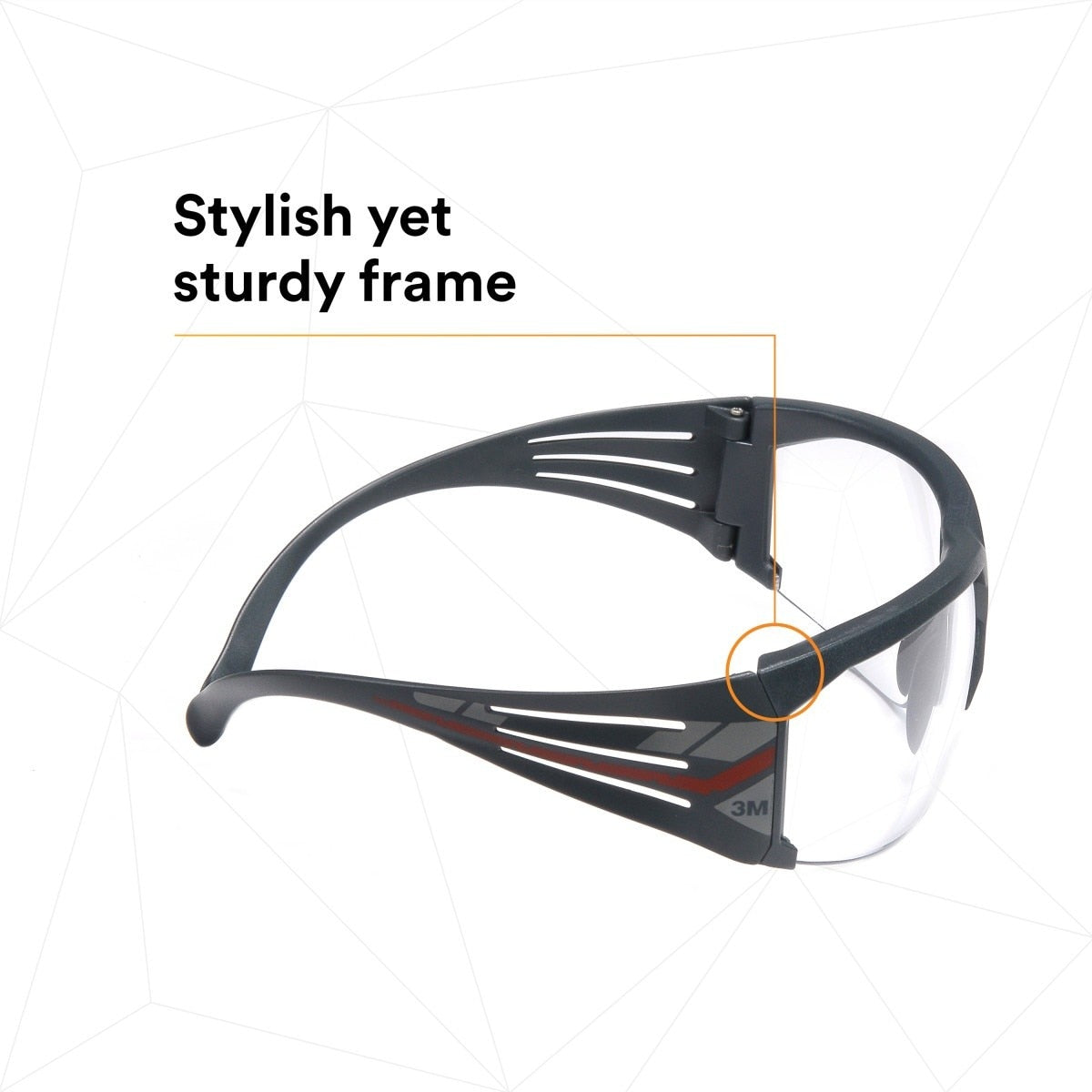 3M SF601SGAF SecureFit 600 Safety Glasses, ANSI Z87, Scotchgard Anti-Fog Clear Lens, Black Frame (7100128689) - (20Pack) - 5