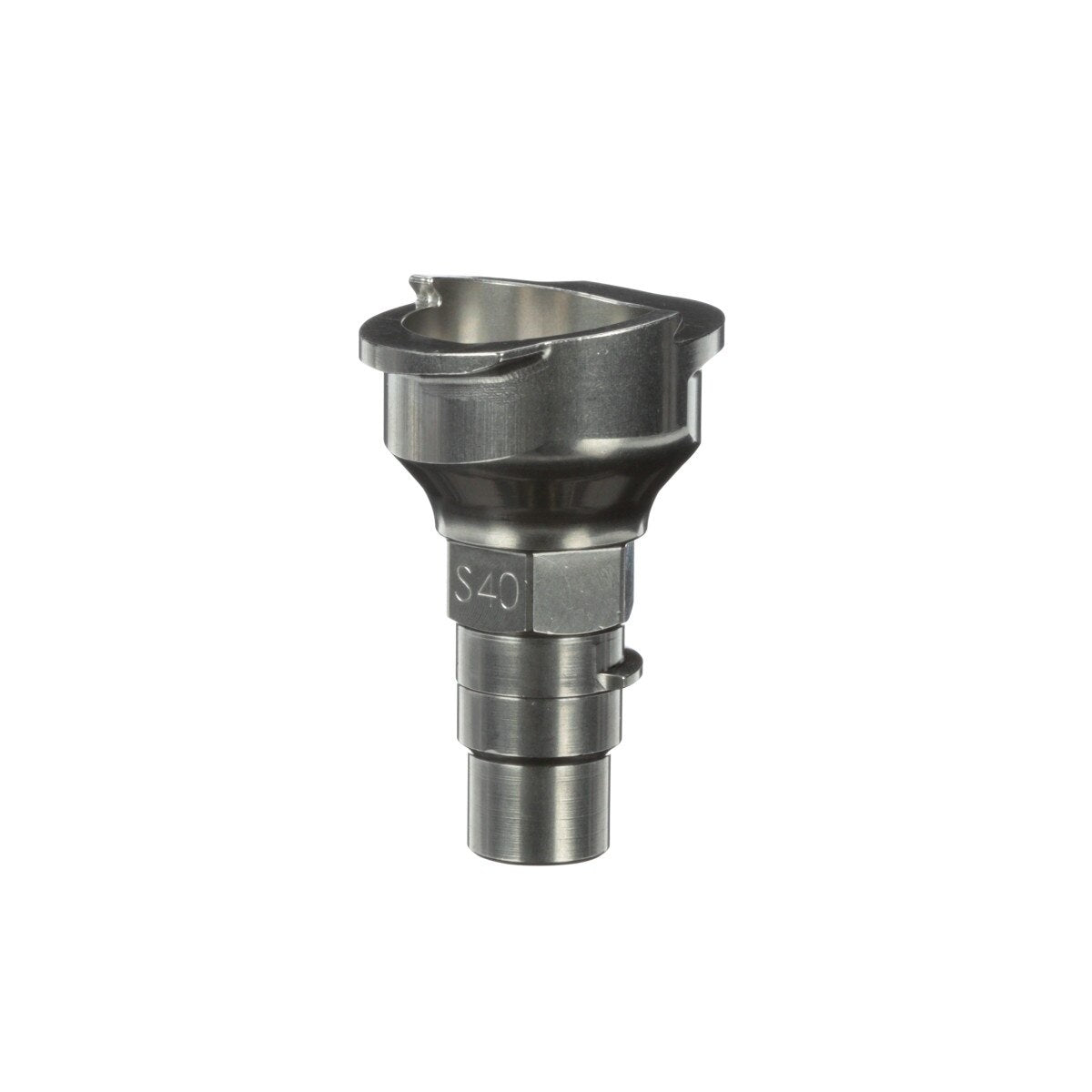 3M 26135 PPS Spray Gun Adapter, Type S40, Trapezoidal Thread, Silver, Connects SATAjet to Series 2.0 (7100135335) - (4Pack) - 5