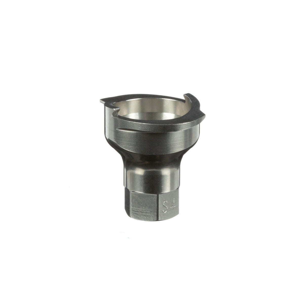 3M PPS Series 2.0 Adapter, Type S4, 12 mm Female, M12 x 1.0 Thread (26005) (7100135830) - (4Pack) - 2