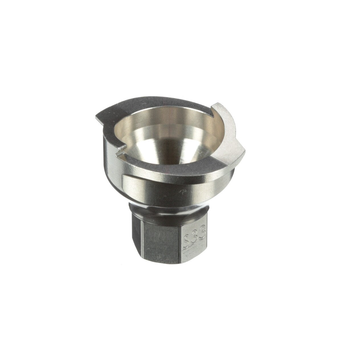 3M PPS Series 2.0 Spray Cup System Adapter, Type S33, 1/8-27 NPT Thread (26128) (7100135950) - (4Pack) - 2