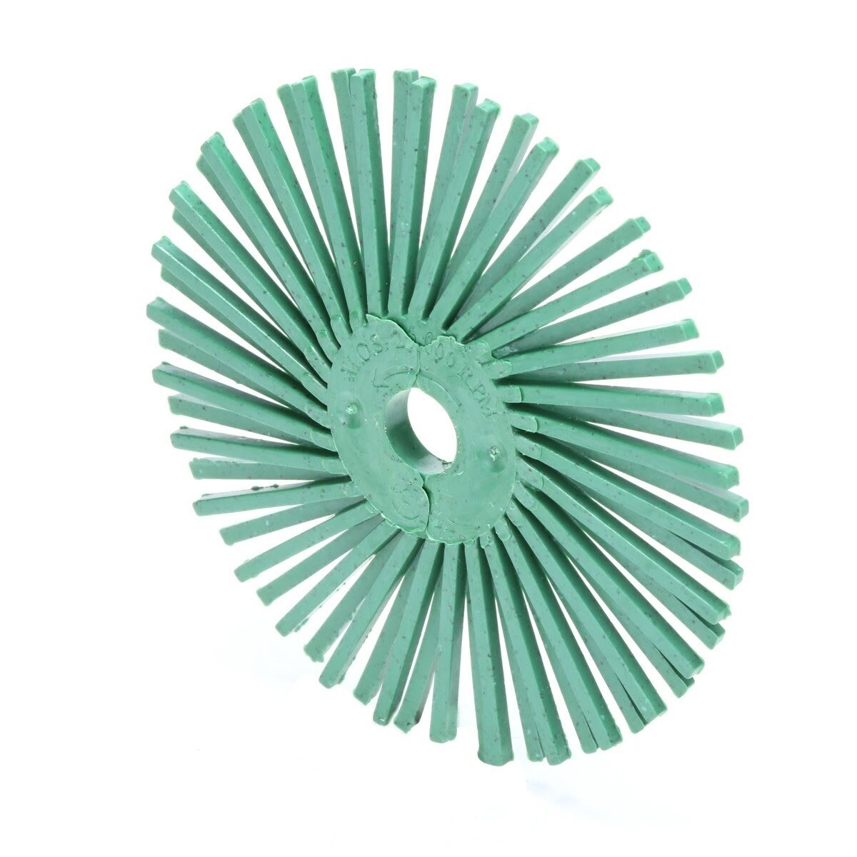 3M RB-ZB Scotch-Brite Radial Bristle Disc, Center Hole, Ceramic, Grit 50, Green, 3 in x 3/8 in (7100138323) (40 Pack) - 3
