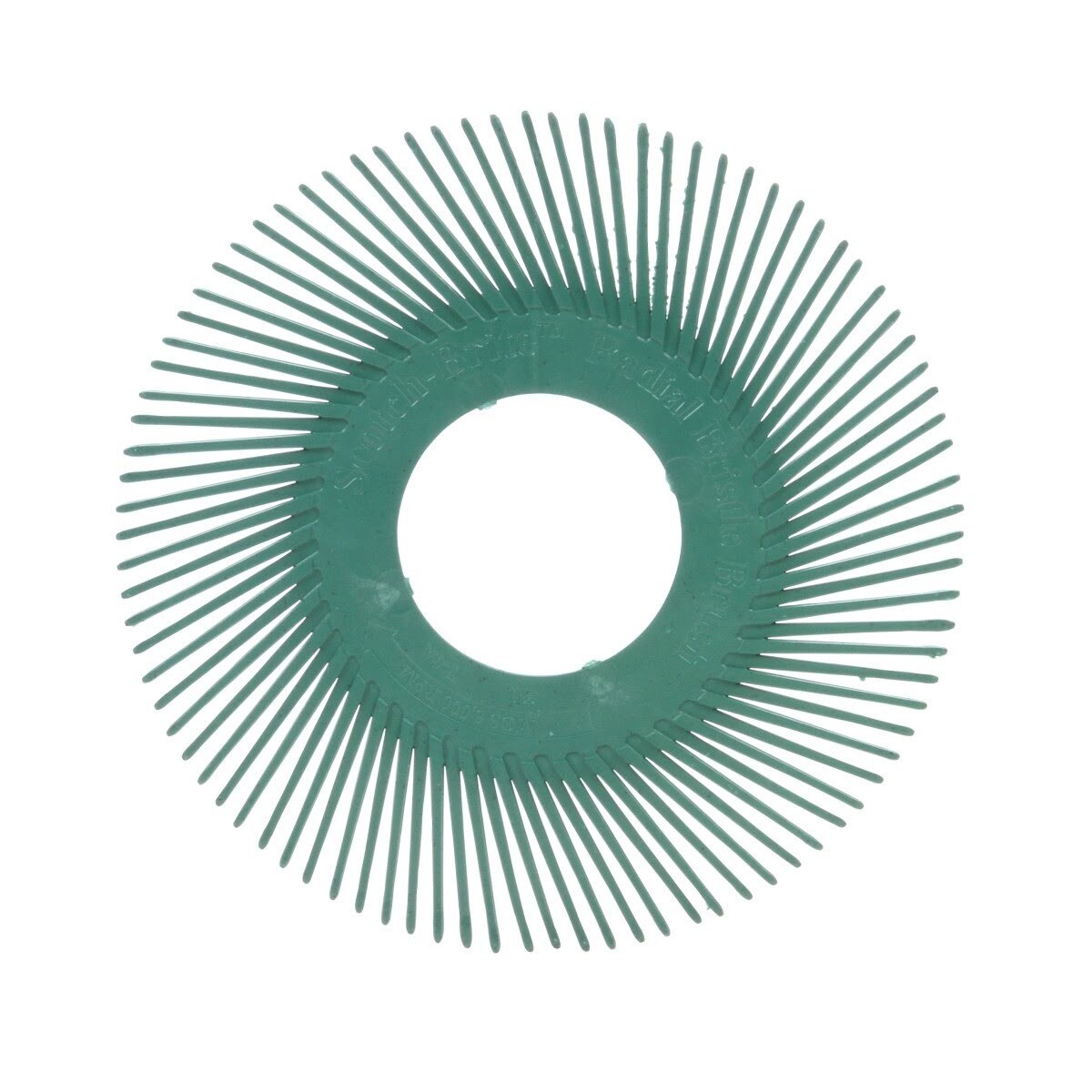 3M Scotch-Brite Radial Bristle Brush Replacement Disc, T-A 50 Refill, Ceramic 50 Grit, Green, 6 in, Center Hole (7100138327) (80 Pack)
