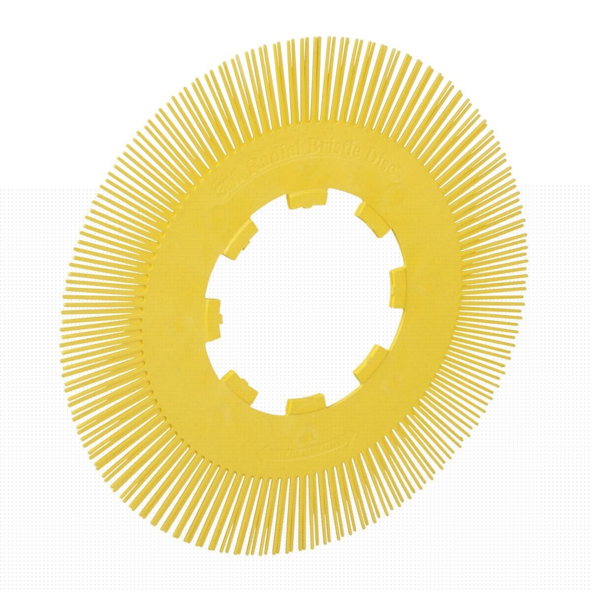 3M Scotch-Brite Radial Bristle Brush Replacement Disc, T-S 80 Refill, Ceramic, 80 Grit, Yellow, 8 in (7100138340) - 3