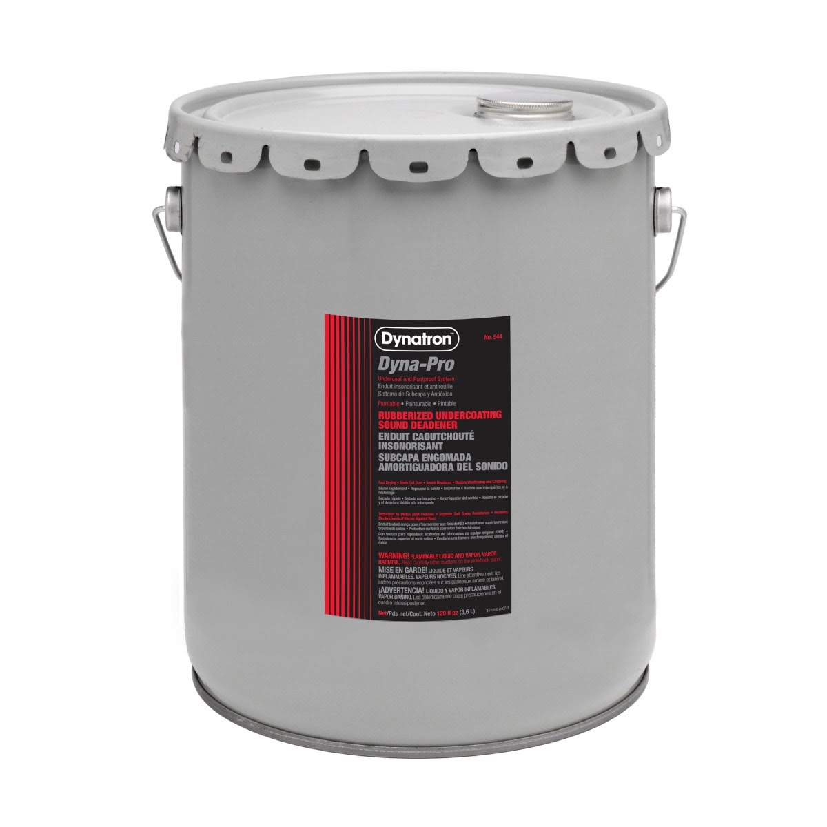 3M Dynatron Dyna-Pro Paintable Rubberized Undercoating, Black, 1 Gallon (00544) (7100142943) - (4Pack) - 2