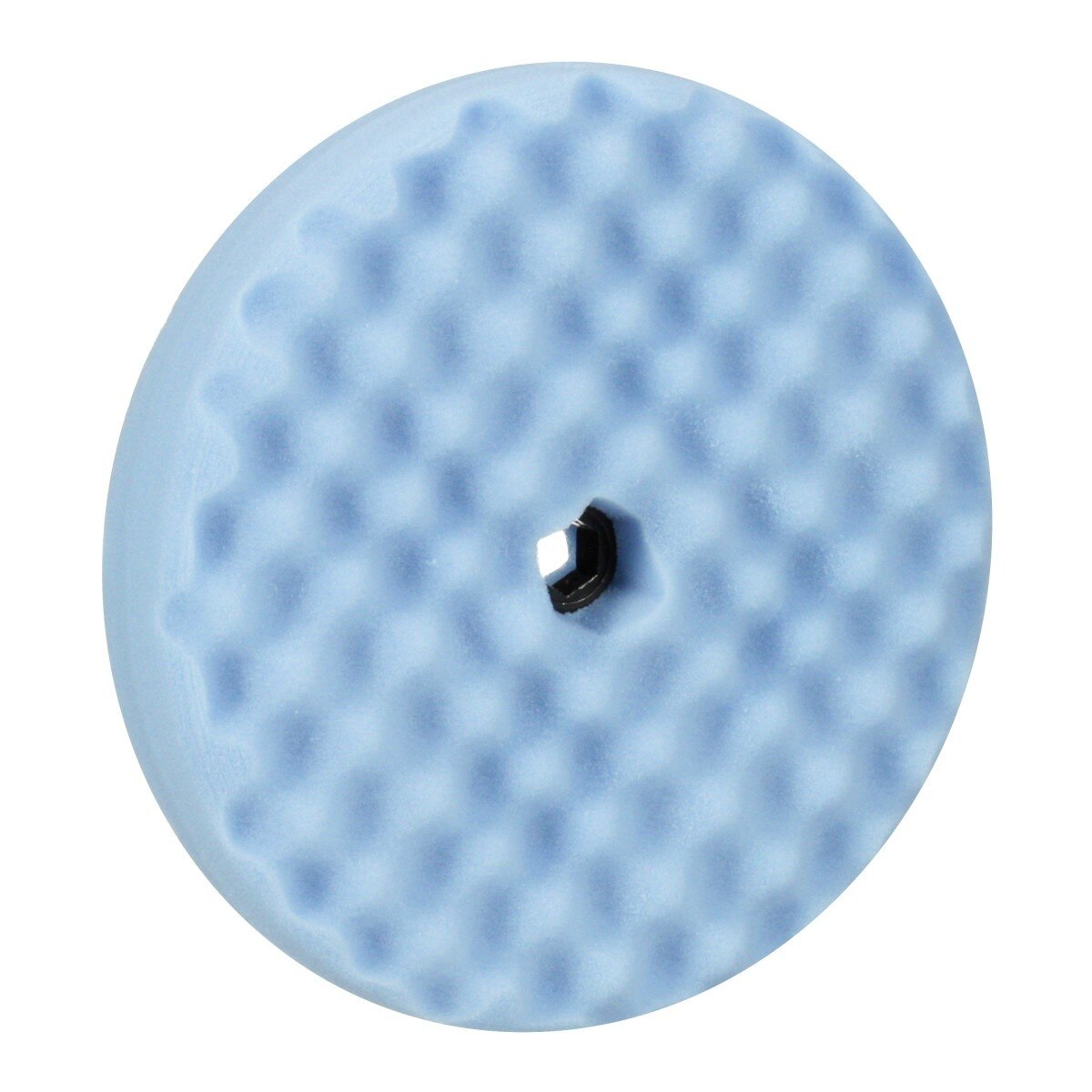 3M 05708 Hookit Ultrafine Foam Polishing Pad, Double Sided Quick Connect, Waffle Face, Blue, 8 in (7100145281) - (6 Pack) - 4