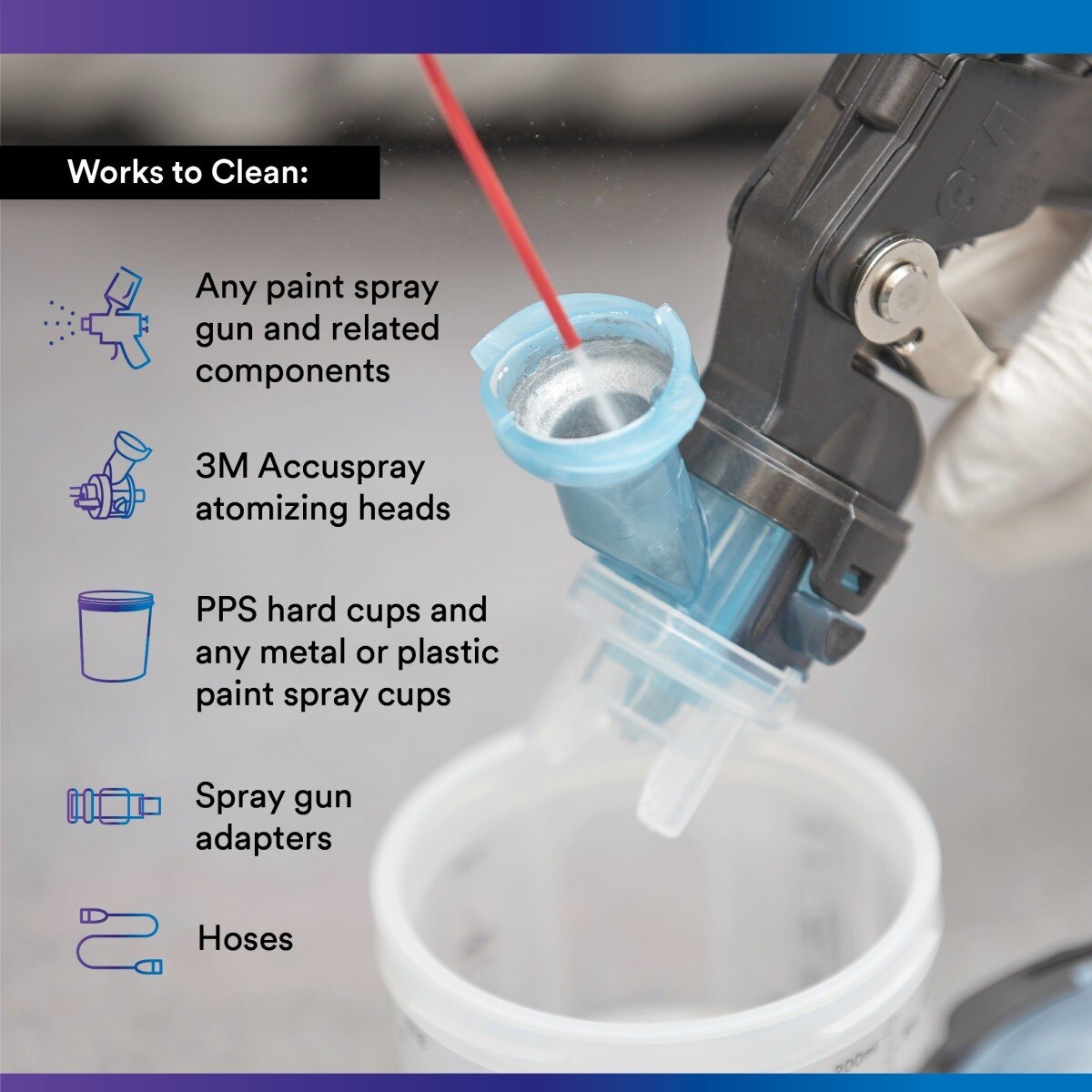 3M High Power Spray Gun Cleaner 15 oz Low VOC Aerosol for Spray Gun Equipment (26689) (7100148476) - (6Pack) - 4