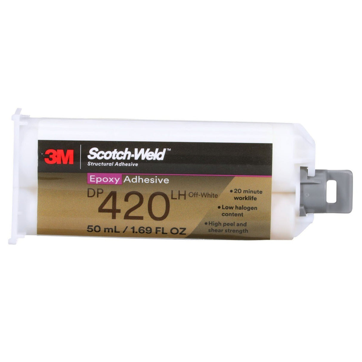 3M DP420 Epoxy Adhesive, Off-White, 50 mL Duo-Pak (7100148736) - 2