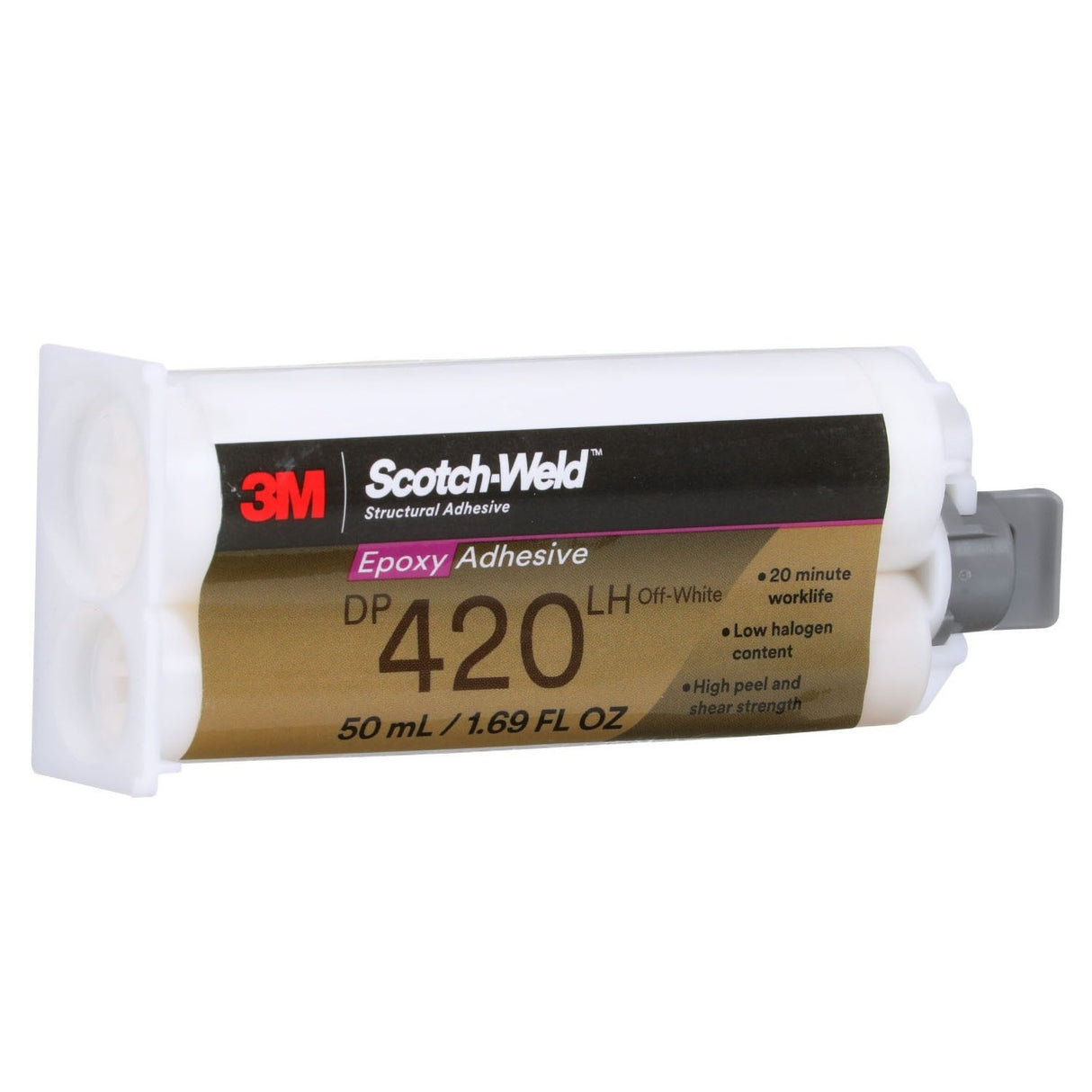 3M DP420 Epoxy Adhesive, Off-White, 50 mL Duo-Pak (7100148736) - 3