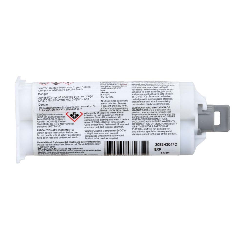 3M DP270 DP270-1.64OZ-BLK Scotch-Weld Epoxy Potting Compound Black Duo-Pak (48.5 mL) (7100148745) - 9