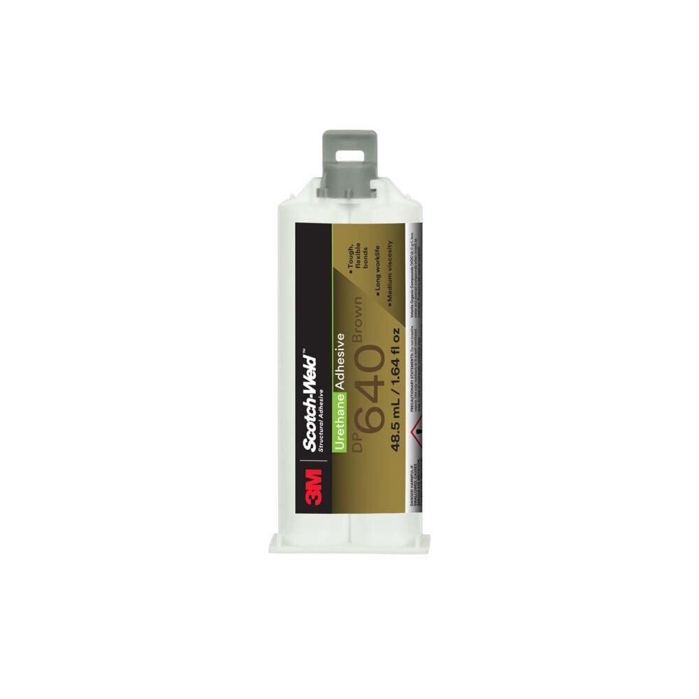 3M 640 Scotch-Weld Urethane Adhesive DP, Brown, Duo-Pak (48.5 mL) (7100148761) - (12Pack)