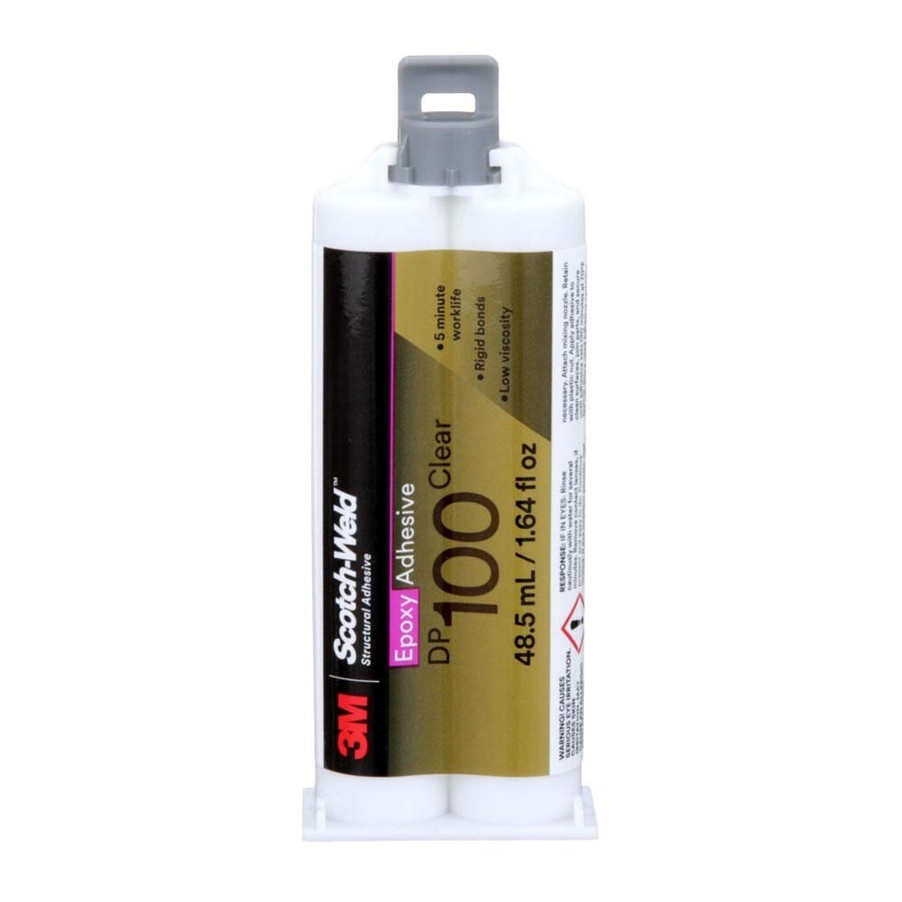 3M DP100 Scotch-Weld Epoxy Adhesive Duo-Pak, Clear (7100148763) (12 Pack)
