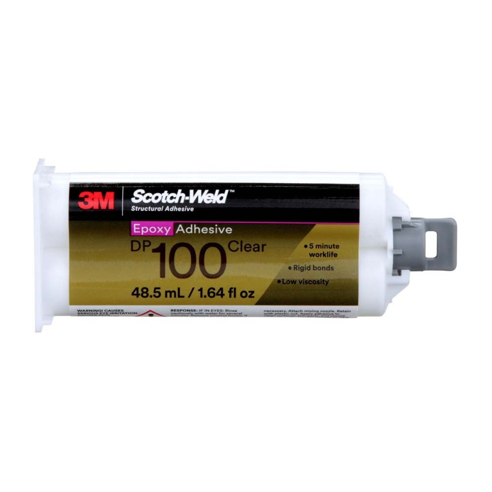 3M DP100 Scotch-Weld Epoxy Adhesive Duo-Pak, Clear (7100148763) (12 Pack) - 6