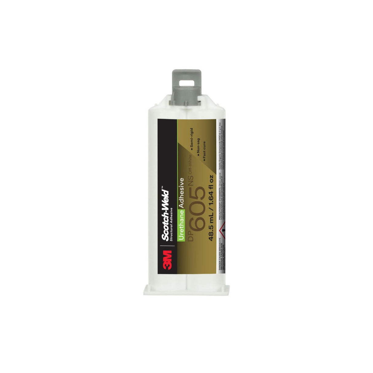 3M 605 Scotch-Weld Urethane Adhesive DP605NS, Off-White, 48.5 mL Duo-Pak (605NS) (7100148767) - (12Pack)