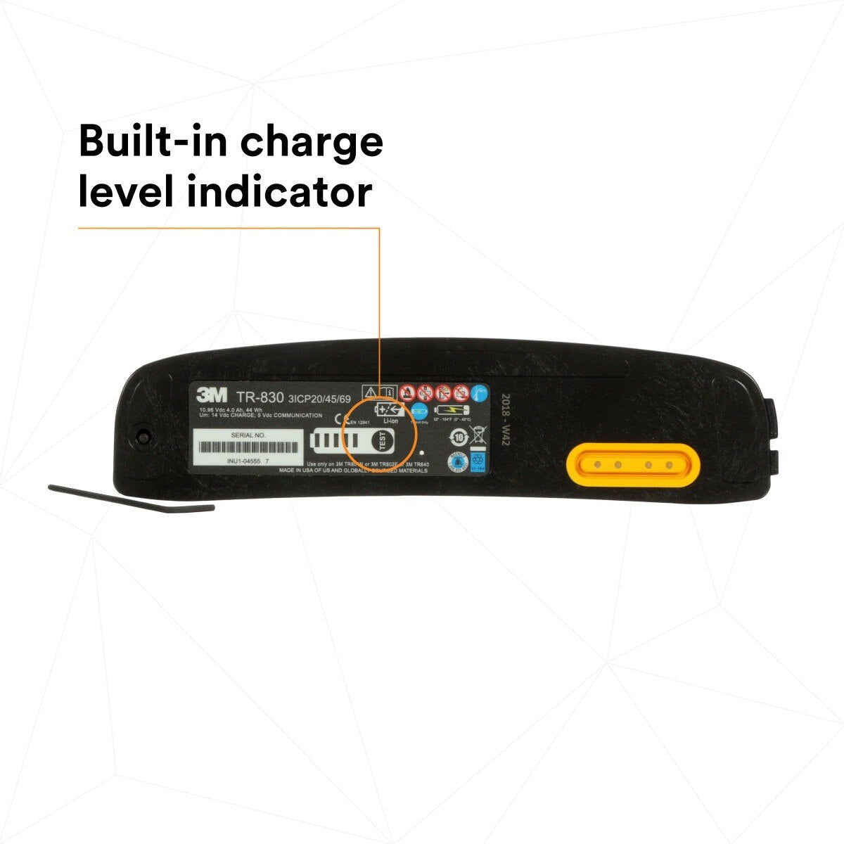 3M 94243 TR-830 Versaflo Battery, Intrinsically Safe, for TR-800 PAPR (7100150925) - 8