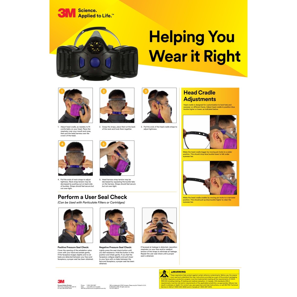 3M D80926 Multi-Gas/Vapor Cartridge/Filter, P100, Dual-Flow, NIOSH Approved (7100153234) (1 Pair) - (30 Pack) - 8