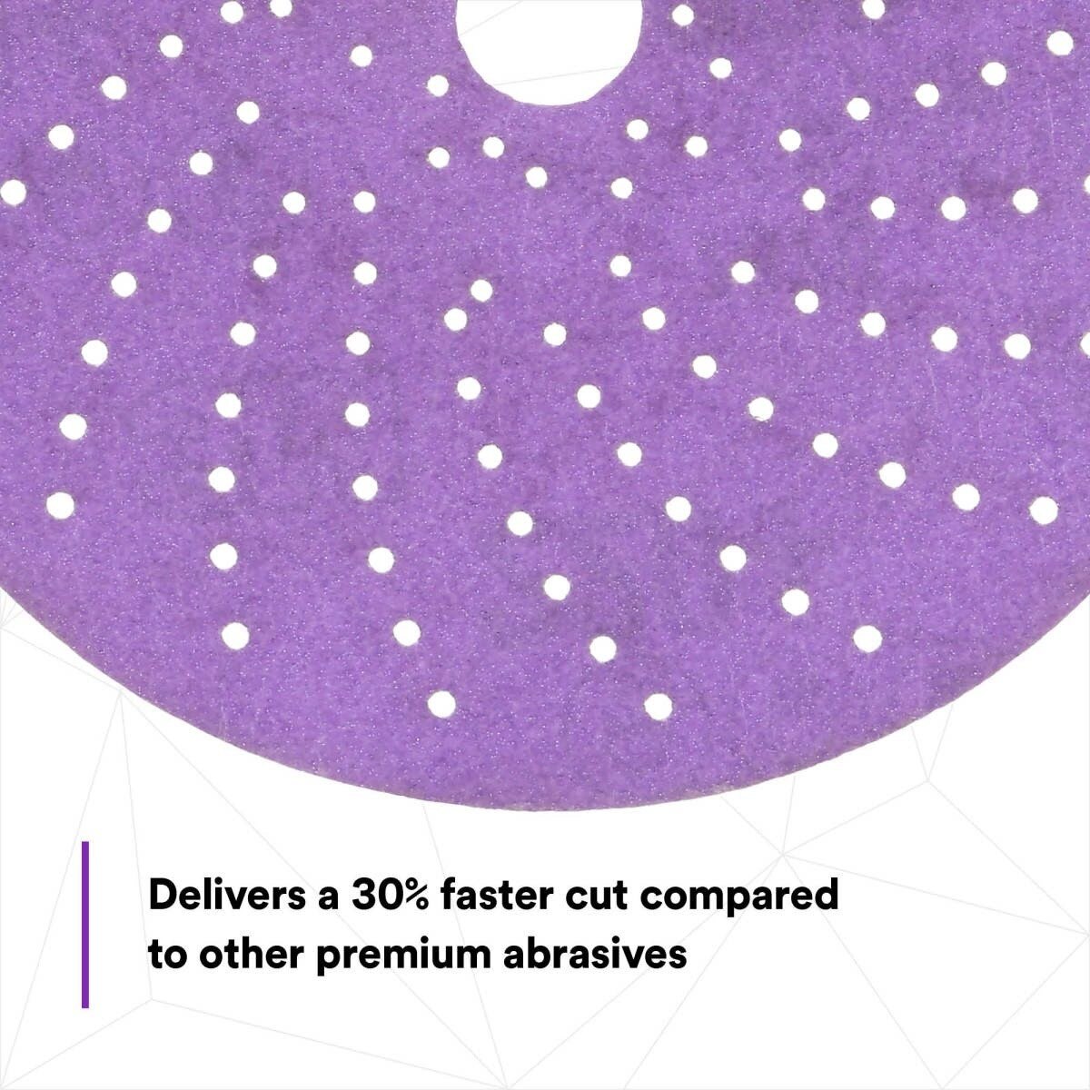 3M 737U 31481 Cubitron II Hookit Abrasive Disc, 6 in, 220+, Purple (7100155285) (200 Pack) - 3