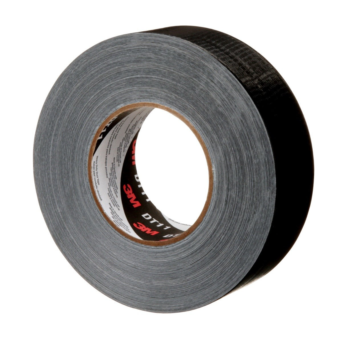 3M DT11 Heavy Duty Duct Tape, Black, 48 mm x 54.8 m, 11 mil (7100158377) (24 Pack) - 2