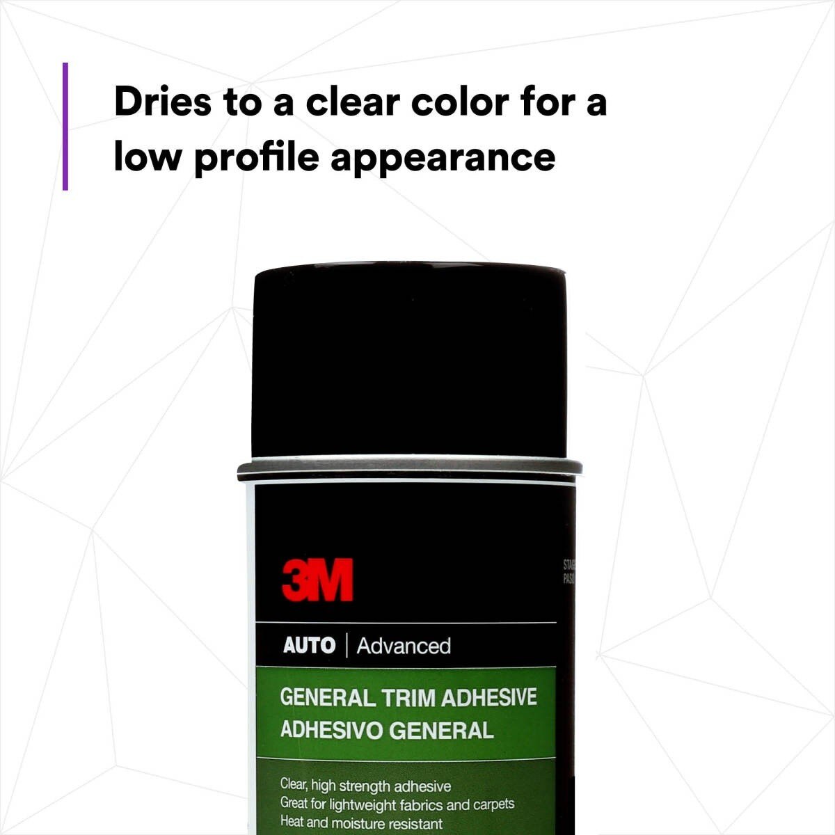 3M General Trim Adhesive Aerosol, High Strength, Clear Drying, 18.1 oz (08088) (7100166281) - (4Pack) - 4
