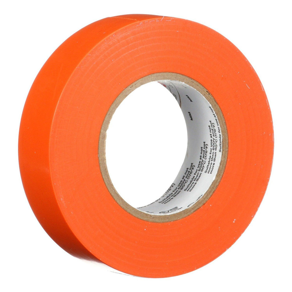 3M 165OR4A Temflex Multi-Purpose Vinyl Electrical Tape, Orange, 3/4 in x 60 ft, 6 mil (7100169433) - (10 Pack) - 7