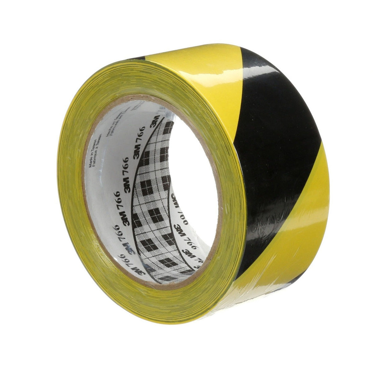 3M 766 Safety Stripe Vinyl Tape, Black/Yellow, 2 in x 36 yd, 5 mil (766DC) (7100170131) - (12Pack) - 2
