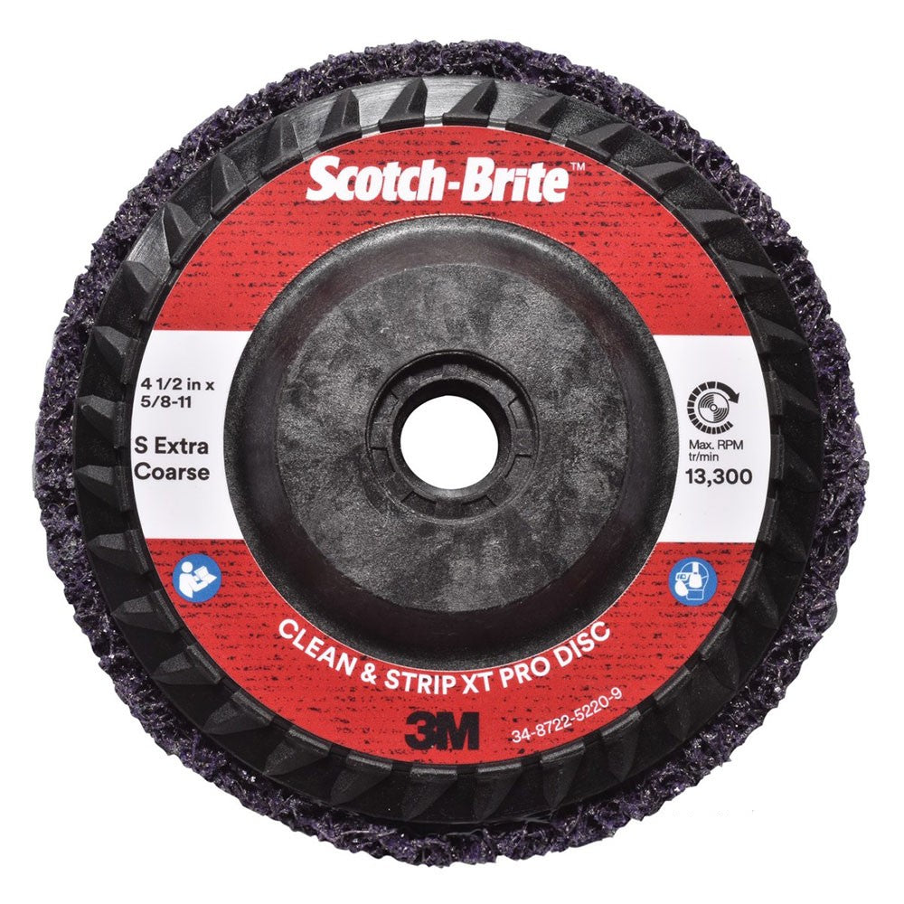 3M Scotch-Brite 4 1/2"x 5/8"-11 Clean & Strip XT Pro Disc, T27S (7100175252)