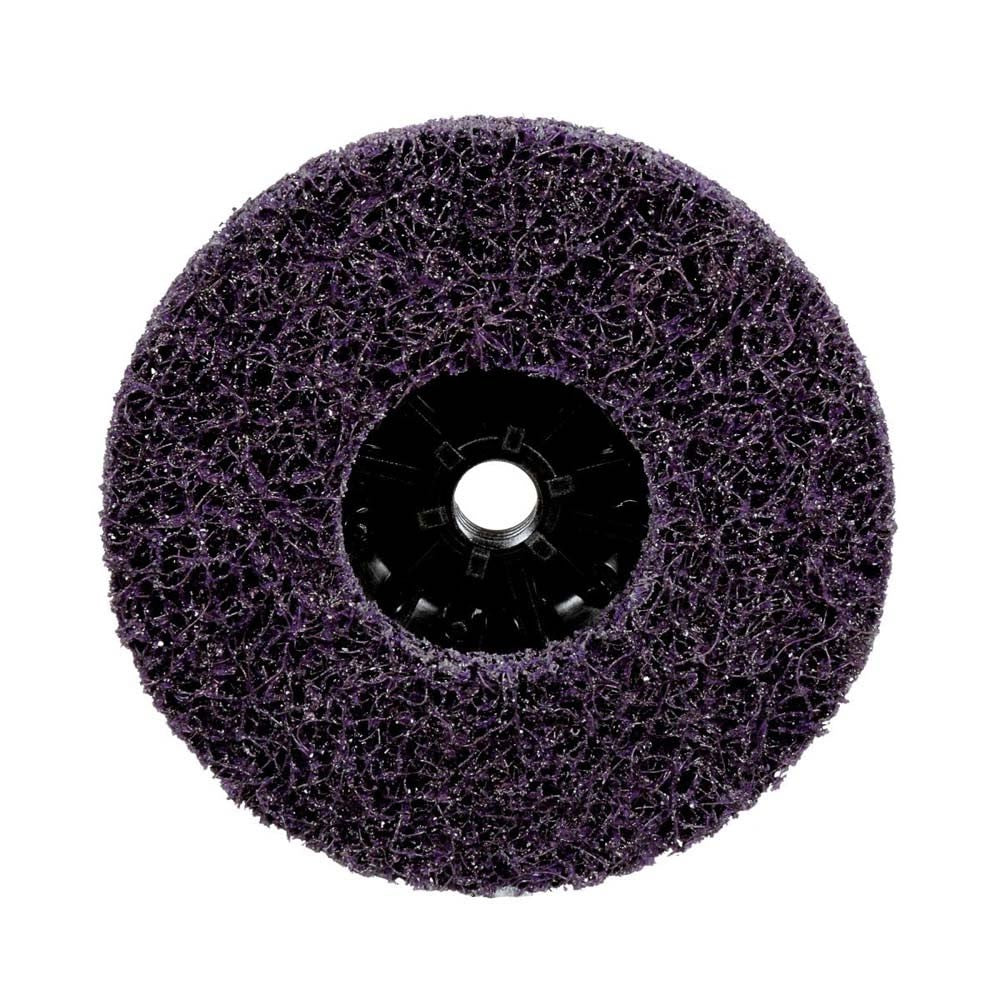 3M XO-DC Scotch-Brite Clean and Strip XT Pro Disc, SiC Extra Coarse, Type 27, 5 in x 5/8-11 (7100177482) (10 Pack) - 4