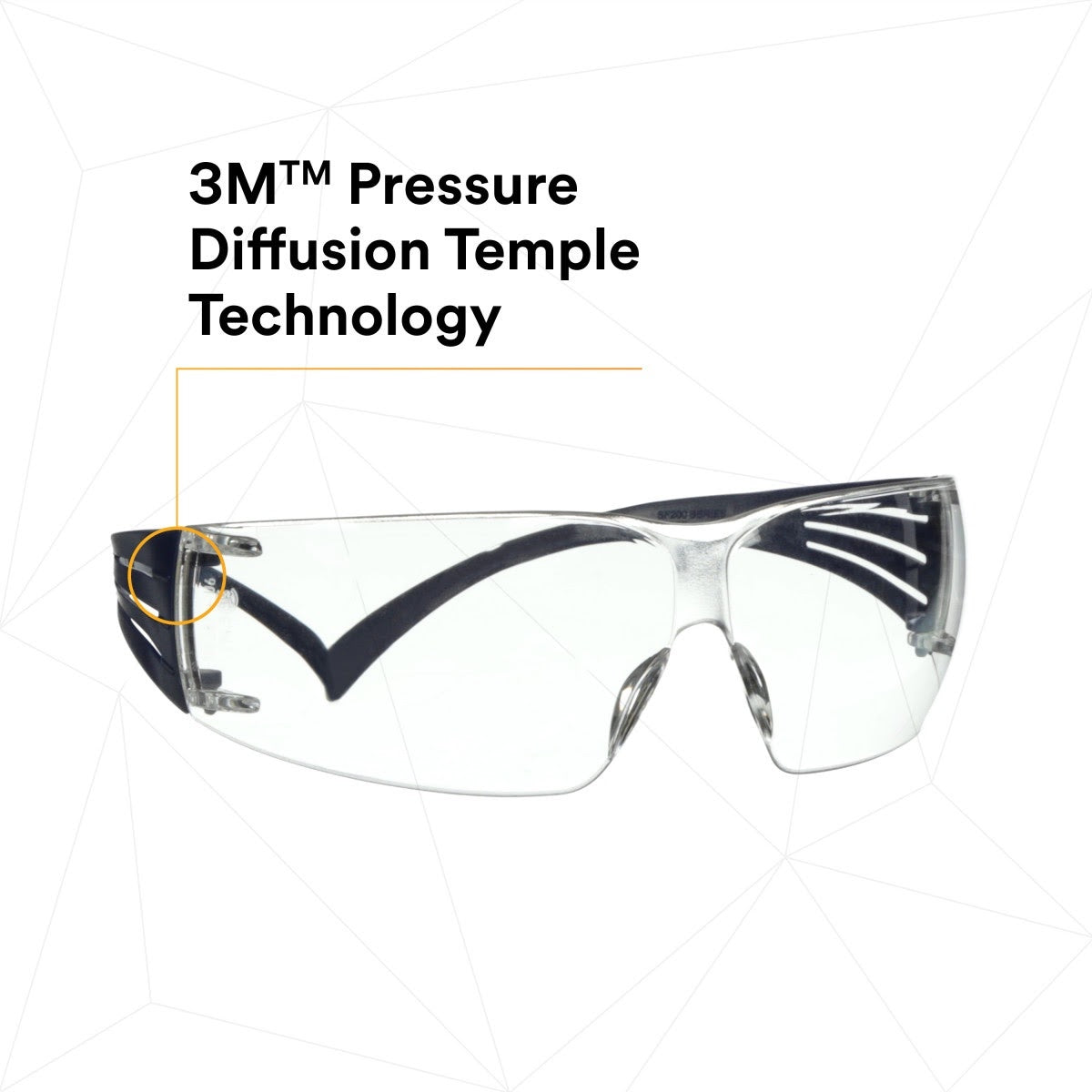 3M SF201SGAF-BLU SecureFit Protective Eyewear 200 Series, Blue Temples, Clear Scotchgard Anti-Fog Lens (7100180044) - (20Pack) - 6