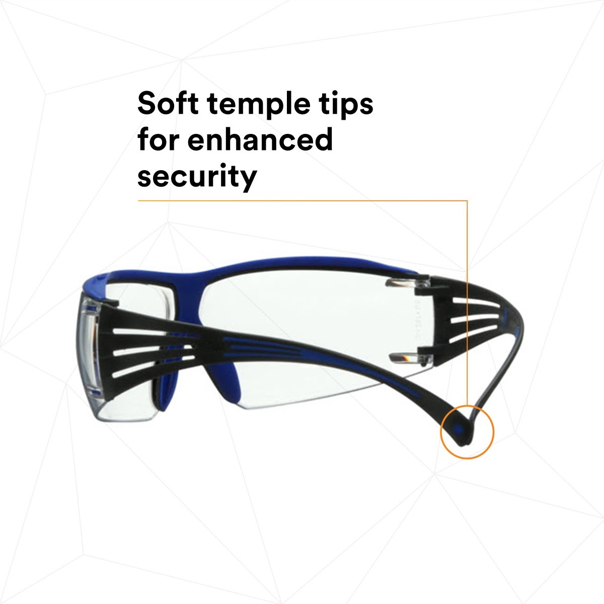 3M SF401XSGAF-BLU SecureFit 400 Series Safety Glasses, Blue/Gray, Clear Scotchgard Anti-Fog/Anti-Scratch Lens (7100180049) - (20 Pack) - 7