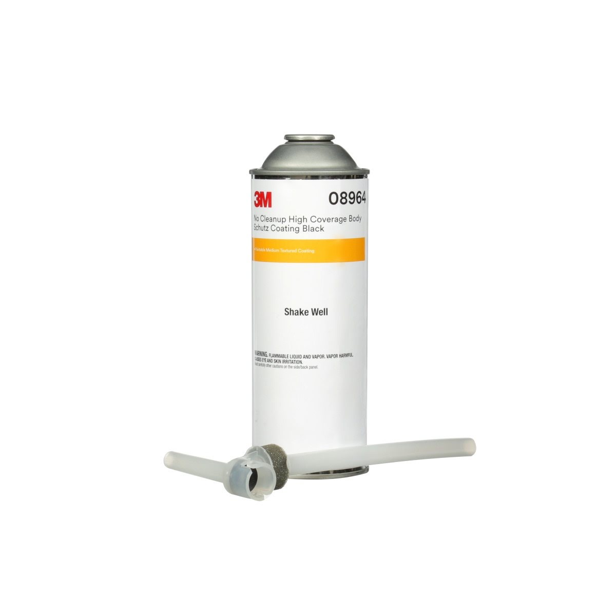 3M 08964 No Cleanup High Coverage Body Schutz Coating, Rubberized Undercoat, Solvent-based Liquid, Black, 22.4 fl oz (7100191410) - (6 Pack)
